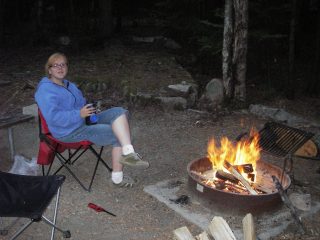 Angie's First Campfire